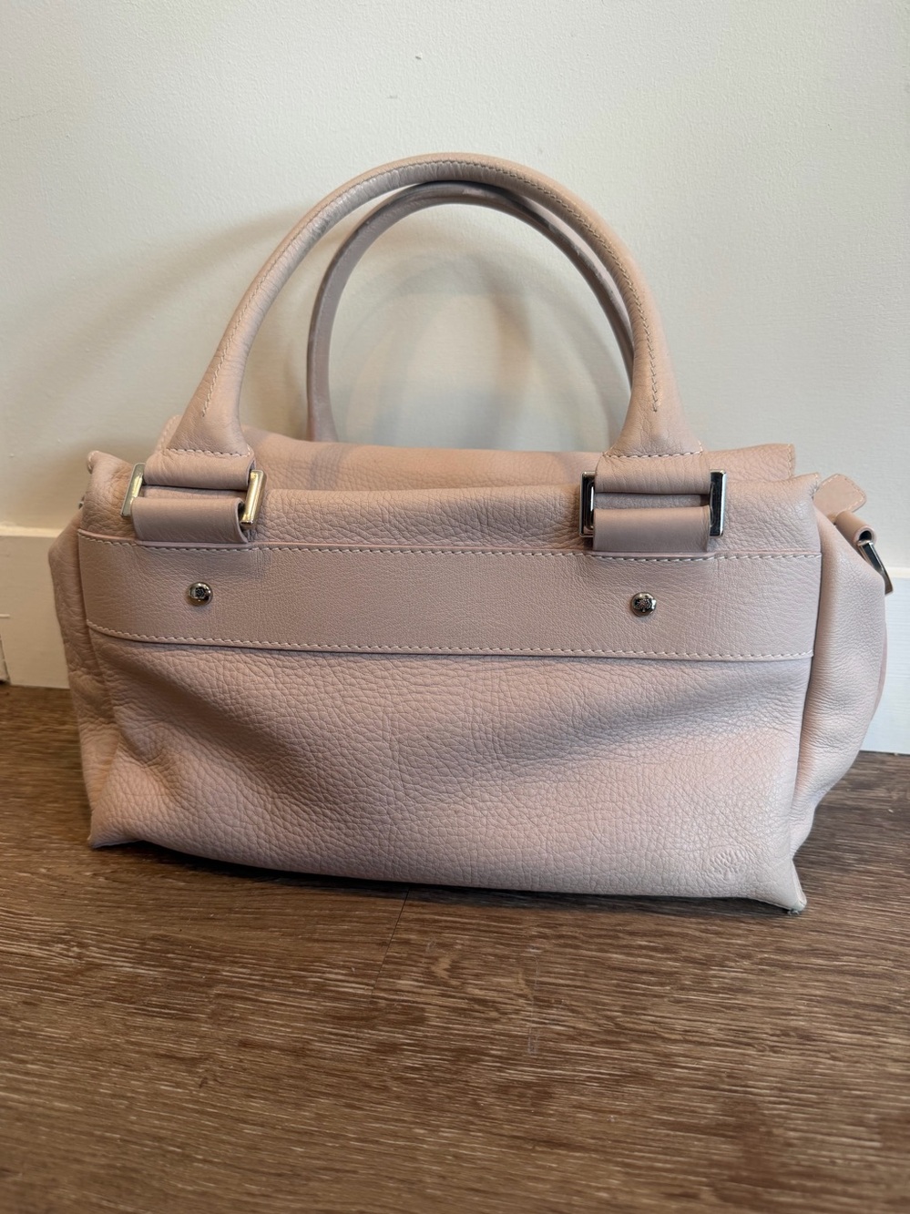 Mulberry Leather Bag Satchel Handbag Purse Soft Dusty Pink Authentic